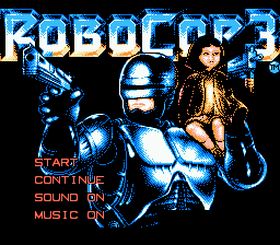 RoboCop 3 title screenshot